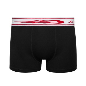 FLAME BOXER BRIEFS | black