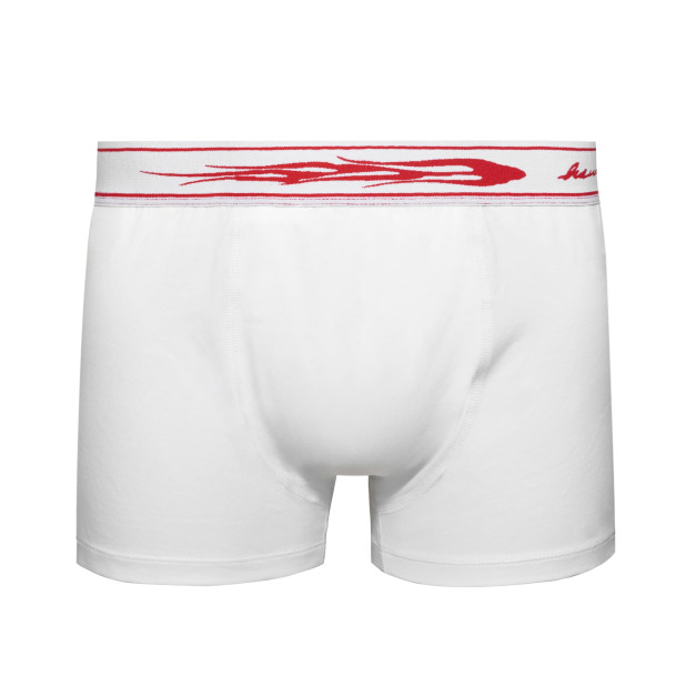 FLAME BOXER BRIEFS | white