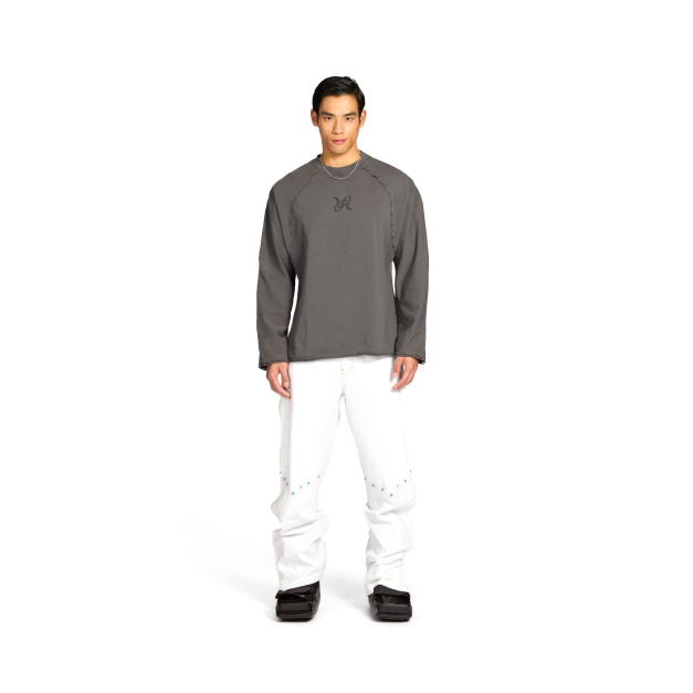 SCORCHING EYE LS TEE | dust grey