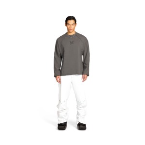 SCORCHING EYE LS TEE | dust grey