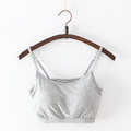 莫代爾細吊帶內墊調節式防走光內搭無鋼圈背心_2