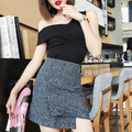 韓系Chic不規則百搭設計感氣質修身包臀裙