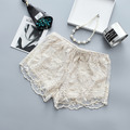 甜美時尚薄款鉤花蕾絲百搭防走光打底短褲_4