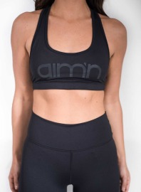 aimn高強度運動內衣-曜石黑