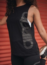 aimn寬版背心-曜石黑