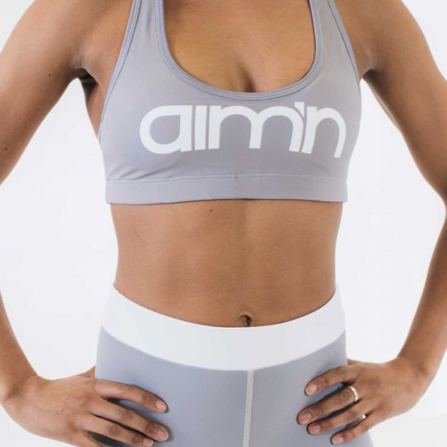 aimn高強度運動內衣-丁香灰