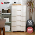 【日本天馬】Fits 55面寬五層抽屜收納櫃(木質天板)-免組裝_2