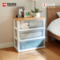 【日本天馬】日本製 55面寬木質頂版三層抽屜收納櫃-DIY