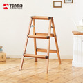 【日本天馬】木紋家用鋁合金三步梯/折疊梯