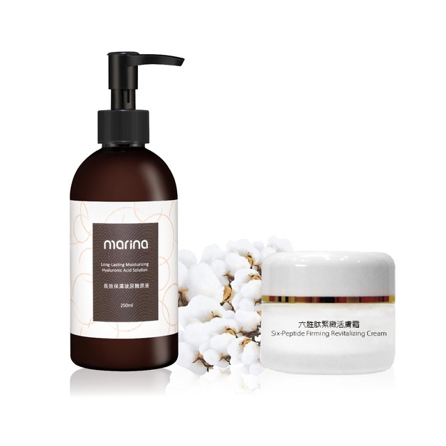 日本長效保濕玻尿酸250ml+六胜肽緊緻活膚霜30ml