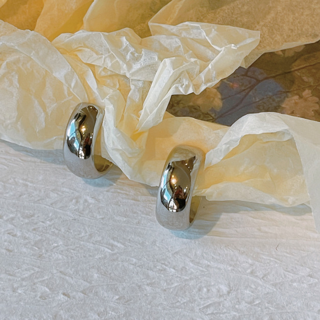 EG-4簡約造型小圓弧耳環 耳夾【現貨+預購】