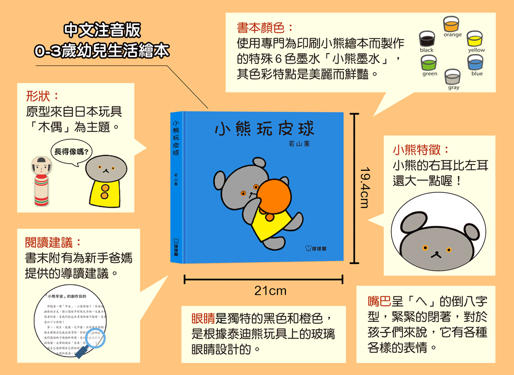 小熊玩皮球