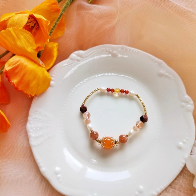 臍輪-阿育吠陀脈輪能量奢華款礦石手鍊