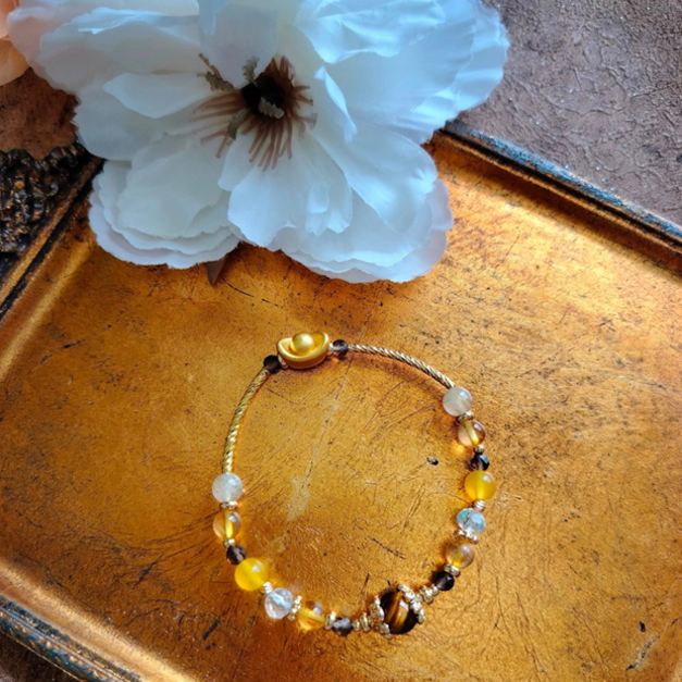 胃輪-阿育吠陀脈輪能量奢華款礦石手鍊