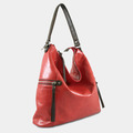 Melanie真皮單肩包 – 罌粟紅色_1