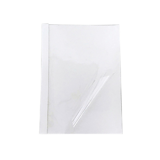 【事務耗材】膠裝封套 8mm 100入/盒 白色