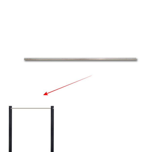 7mm 鋁質橫桿-灰色 BA-27（150cm）