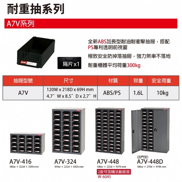 樹德 A7V抽屜 專業零件櫃