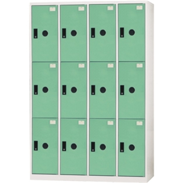 大富 DF-KL-5512TB 鋼製12門片淺綠色多用途置物櫃