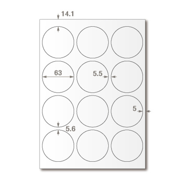 【龍德】三用電腦標籤貼紙 12格 LD-821 105張 (盒)