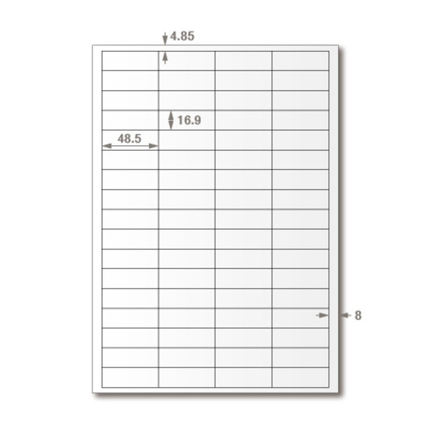 【龍德】三用電腦標籤貼紙 68格 LD-890 1000張(箱)