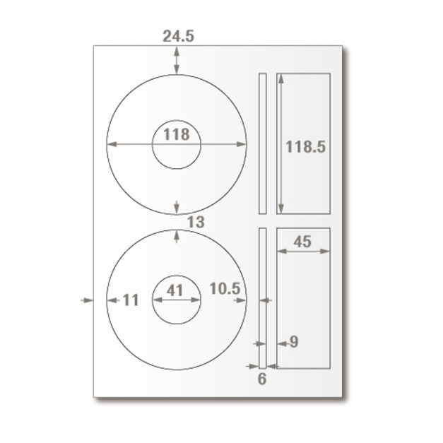【龍德】三用電腦標籤貼紙 2格 LD-820 1000張(箱)