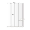 【龍德】三用電腦標籤貼紙 4格 LD-8107 1000張(箱)