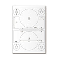 【龍德】三用電腦標籤貼紙 2格 LD-8106 1000張(箱)