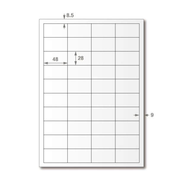 【龍德】三用電腦標籤貼紙 40格 LD-895 105張(盒)