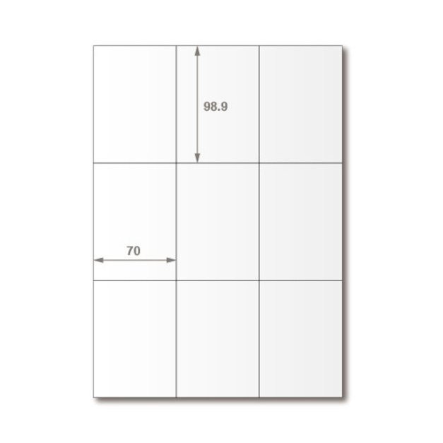 【龍德】三用電腦標籤貼紙 9格 LD-896 1000張(箱)