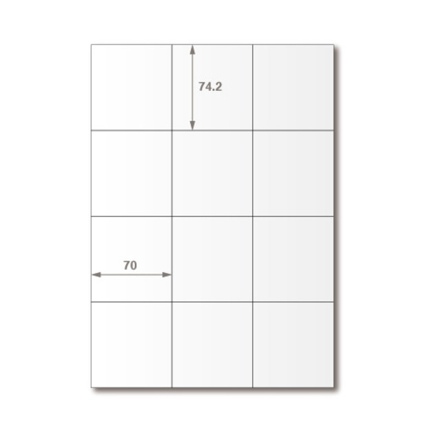 【龍德】三用電腦標籤貼紙 12格 LD-897 105張(盒)
