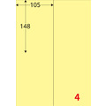 【龍德】三用電腦標籤貼紙 4格 LD-803 105張 (盒)_3