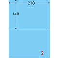 【龍德】三用電腦標籤貼紙 2格 LD-804 105張 (盒)_1