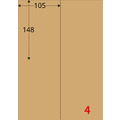 【龍德】三用電腦標籤貼紙 4格 LD-803 1000張(箱)_1