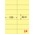 【龍德】三用電腦標籤貼紙 14格 LD-809 105張 (盒)_3