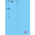 【龍德】三用電腦標籤貼紙 4格 LD-803 105張 (盒)_1