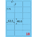 【龍德】三用電腦標籤貼紙 18格 LD-813 105張 (盒)_5