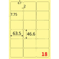 【龍德】三用電腦標籤貼紙 18格 LD-813 105張 (盒)_3
