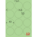 【龍德】三用電腦標籤貼紙 12格 LD-821 105張 (盒)_2