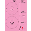 【龍德】三用電腦標籤貼紙 2格 LD-820 105張 (盒)_5