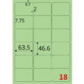 【龍德】三用電腦標籤貼紙 18格 LD-813 1000張(箱)_2