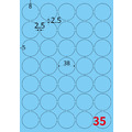 【龍德】三用電腦標籤貼紙 35格 LD-823 105張 (盒)_1