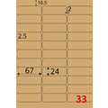 【龍德】三用電腦標籤貼紙 33格 LD-819 105張 (盒)_5