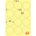 【龍德】三用電腦標籤貼紙 12格 LD-821 105張 (盒)_3