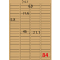 【龍德】三用電腦標籤貼紙 84格 LD-827 1000張(箱)_5