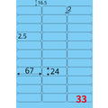 【龍德】三用電腦標籤貼紙 33格 LD-819 105張 (盒)_1