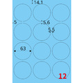 【龍德】三用電腦標籤貼紙 12格 LD-821 1000張(箱)_5