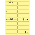 【龍德】三用電腦標籤貼紙 16格 LD-811 105張 (盒)_3