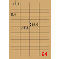 【龍德】三用電腦標籤貼紙 64格 LD-849 105張 (盒)_1