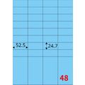 【龍德】三用電腦標籤貼紙 48格 LD-848 105張 (盒)_5